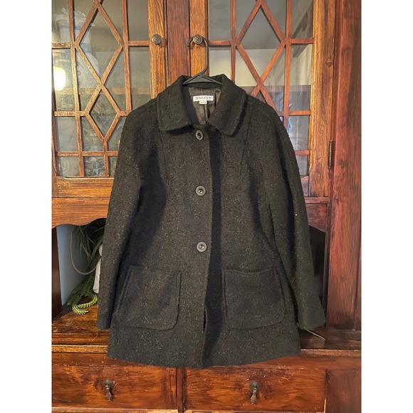 Pendleton Virgin Wool Mohair Blend Button Front Coat Jacket Womens Small - Picture 1 of 6
